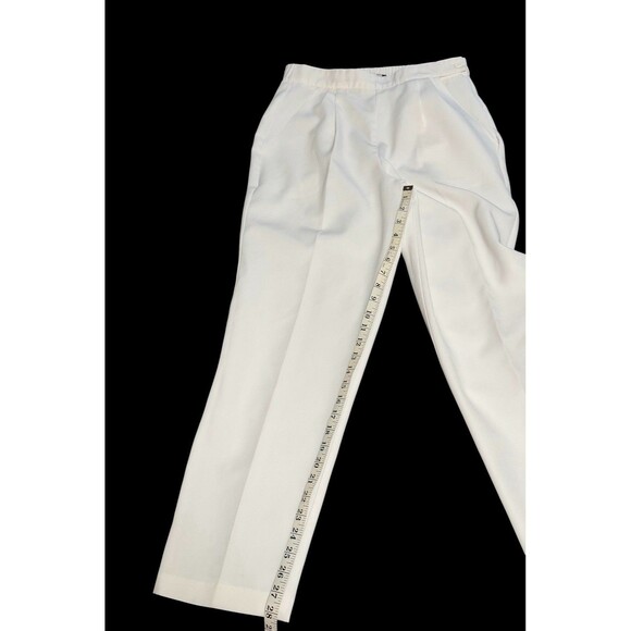 Vintage White Dress Pants Trousers Tummy Toner MADE IN USA SIZE 8 office preppy - Picture 7 of 10